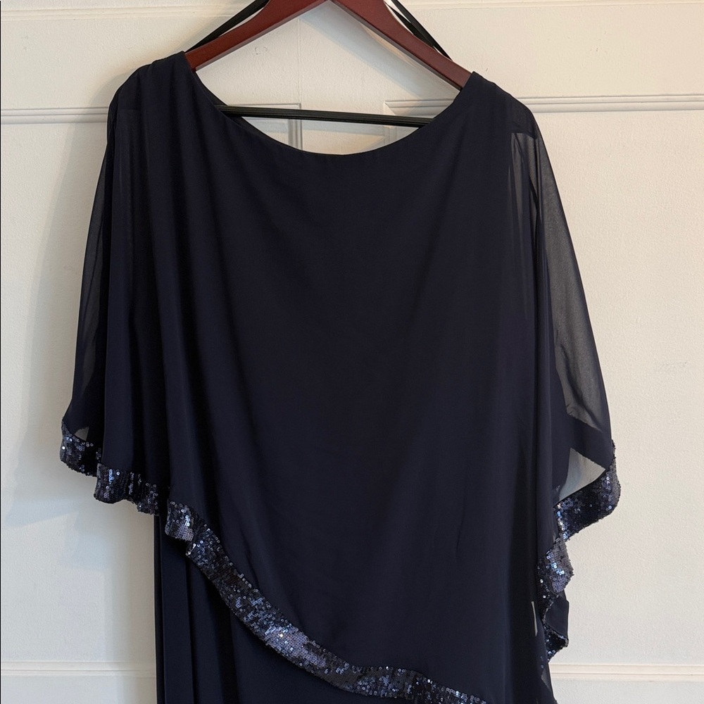 Elegant Navy Evening Dress